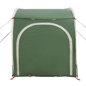 vidaXL Tenda porta biciclette con tetto Verde 218 x 156 x 180 cm