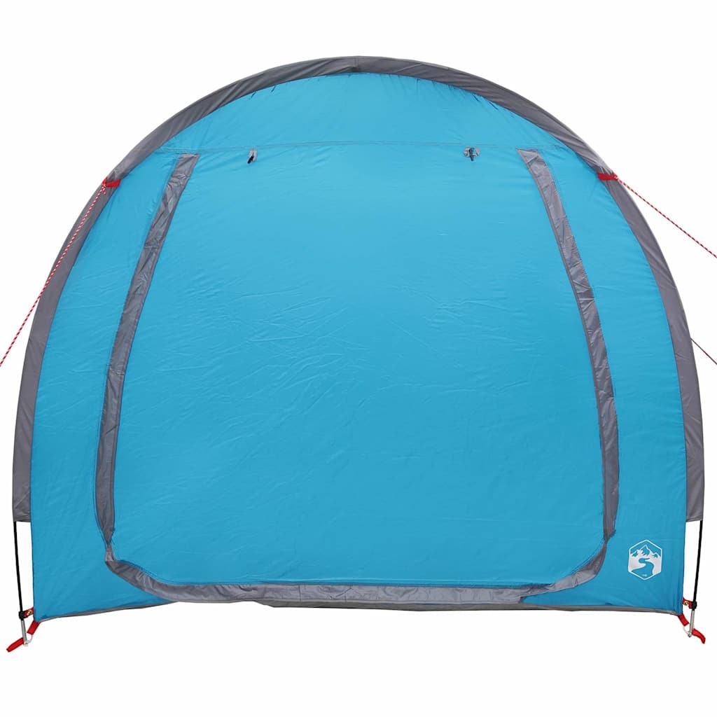 vidaXL Tenda porta biciclette con tetto Blu 218 x 156 x 180 cm