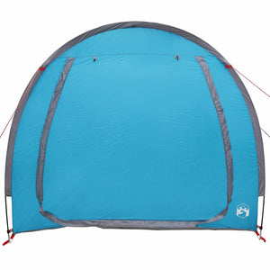 vidaXL Tenda porta biciclette con tetto Blu 218 x 156 x 180 cm