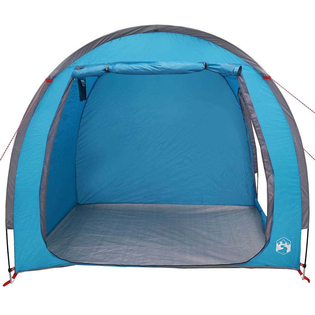 vidaXL Tenda porta biciclette con tetto Blu 218 x 156 x 180 cm