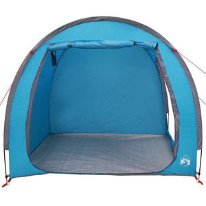 vidaXL Tenda porta biciclette con tetto Blu 218 x 156 x 180 cm