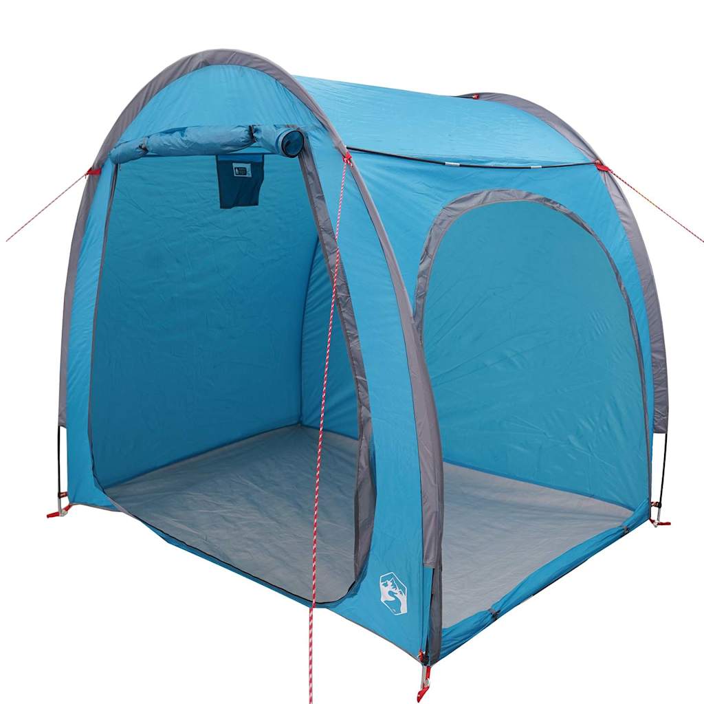vidaXL Tenda porta biciclette con tetto Blu 218 x 156 x 180 cm