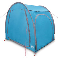 vidaXL Tenda porta biciclette con tetto Blu 218 x 156 x 180 cm