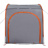 vidaXL Tenda porta biciclette Grigio e arancione 218 x 156 x 180 cm
