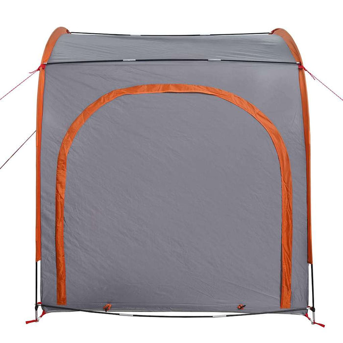 vidaXL Tenda porta biciclette Grigio e arancione 218 x 156 x 180 cm