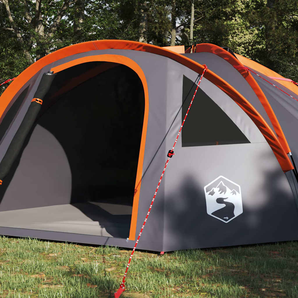 Tenda da campeggio Grigio e arancione 308 x 268 x 130 cm 42001010