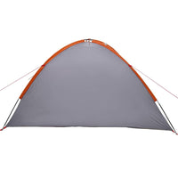 vidaXL Tenda da campeggio Grigio e arancione 308 x 268 x 130 cm