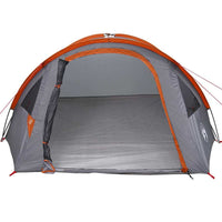 vidaXL Tenda da campeggio Grigio e arancione 308 x 268 x 130 cm