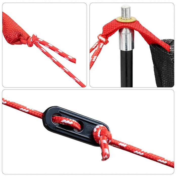 Tenda interna Nero 220 x 128 x 110 cm Rete 42001014