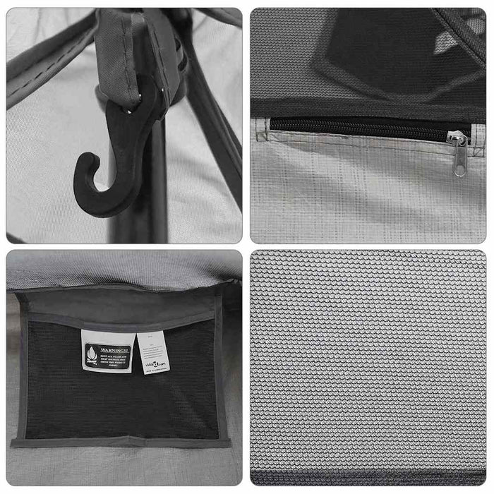 Tenda interna Nero 240 x 160 x 133 cm Rete 42001015