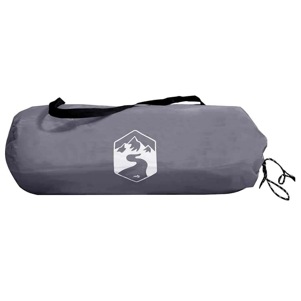 vidaXL Tenda con tetto Altro Grigio e Nero 236 x 108 x 120 cm