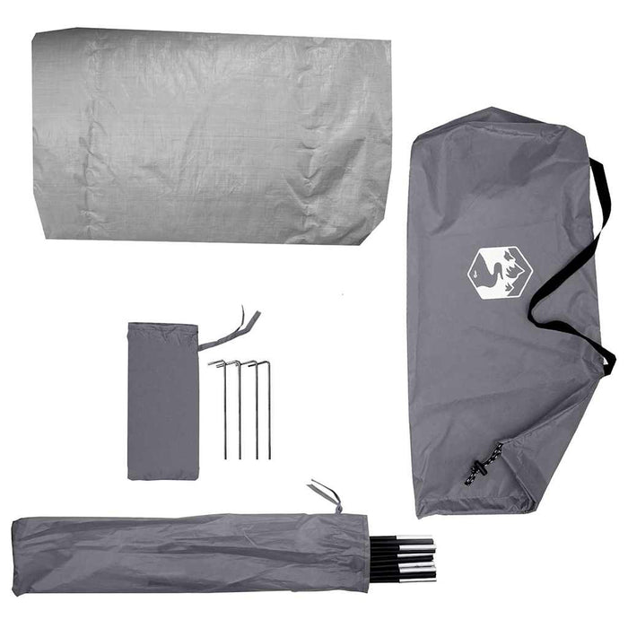 Tenda con tetto Altro Grigio e Nero 236 x 150 x 136 cm 42001019