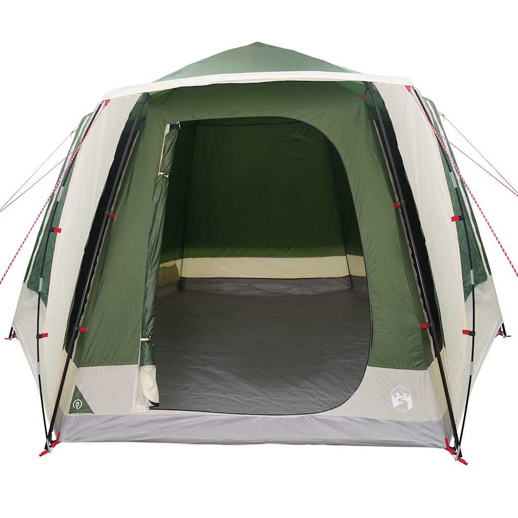 vidaXL Tenda da campeggio Verde 420 x 420 x 227 cm Poliestere