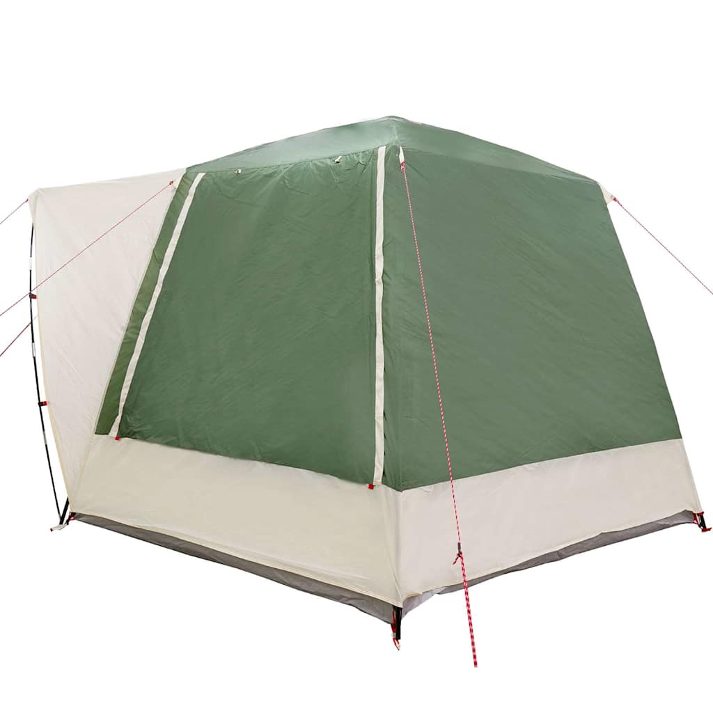 vidaXL Tenda da campeggio Verde 420 x 420 x 227 cm Poliestere
