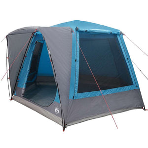 vidaXL Tenda da campeggio Blu 420 x 420 x 227 cm Poliestere