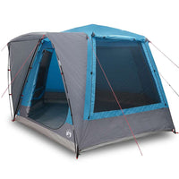 vidaXL Tenda da campeggio Blu 420 x 420 x 227 cm Poliestere