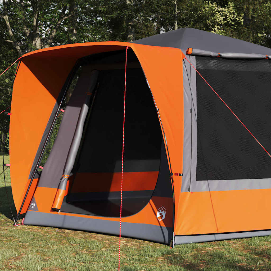 Tenda da campeggio Grigio e arancione 420 x 420 x 227 cm 42001028