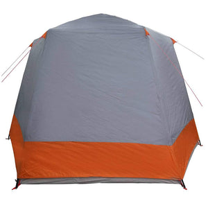 vidaXL Tenda da campeggio Grigio e arancione 420 x 420 x 227 cm