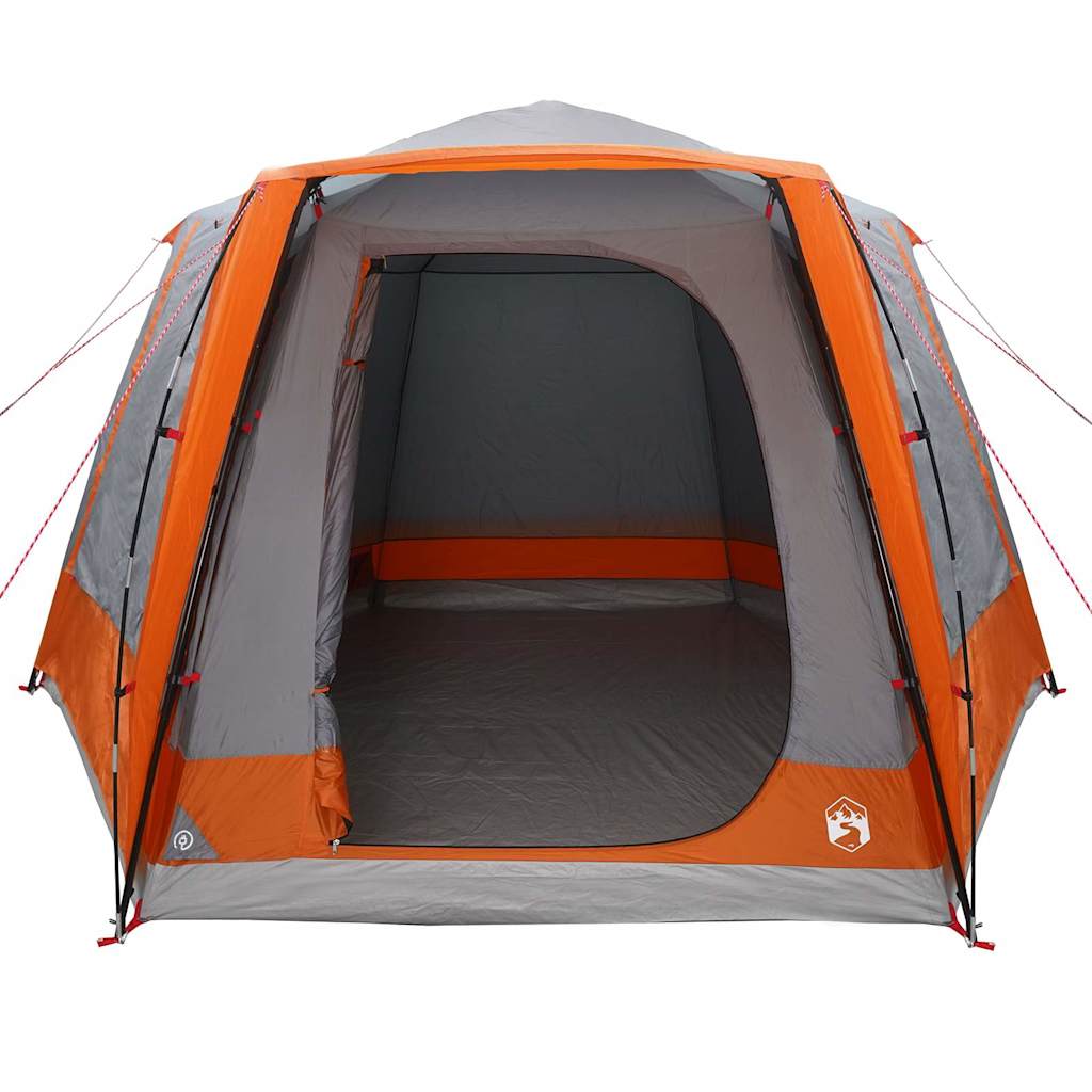 Tenda da campeggio Grigio e arancione 420 x 420 x 227 cm 42001028