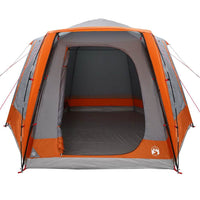 Tenda da campeggio Grigio e arancione 420 x 420 x 227 cm 42001028