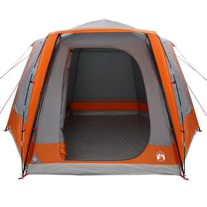 Tenda da campeggio Grigio e arancione 420 x 420 x 227 cm 42001028
