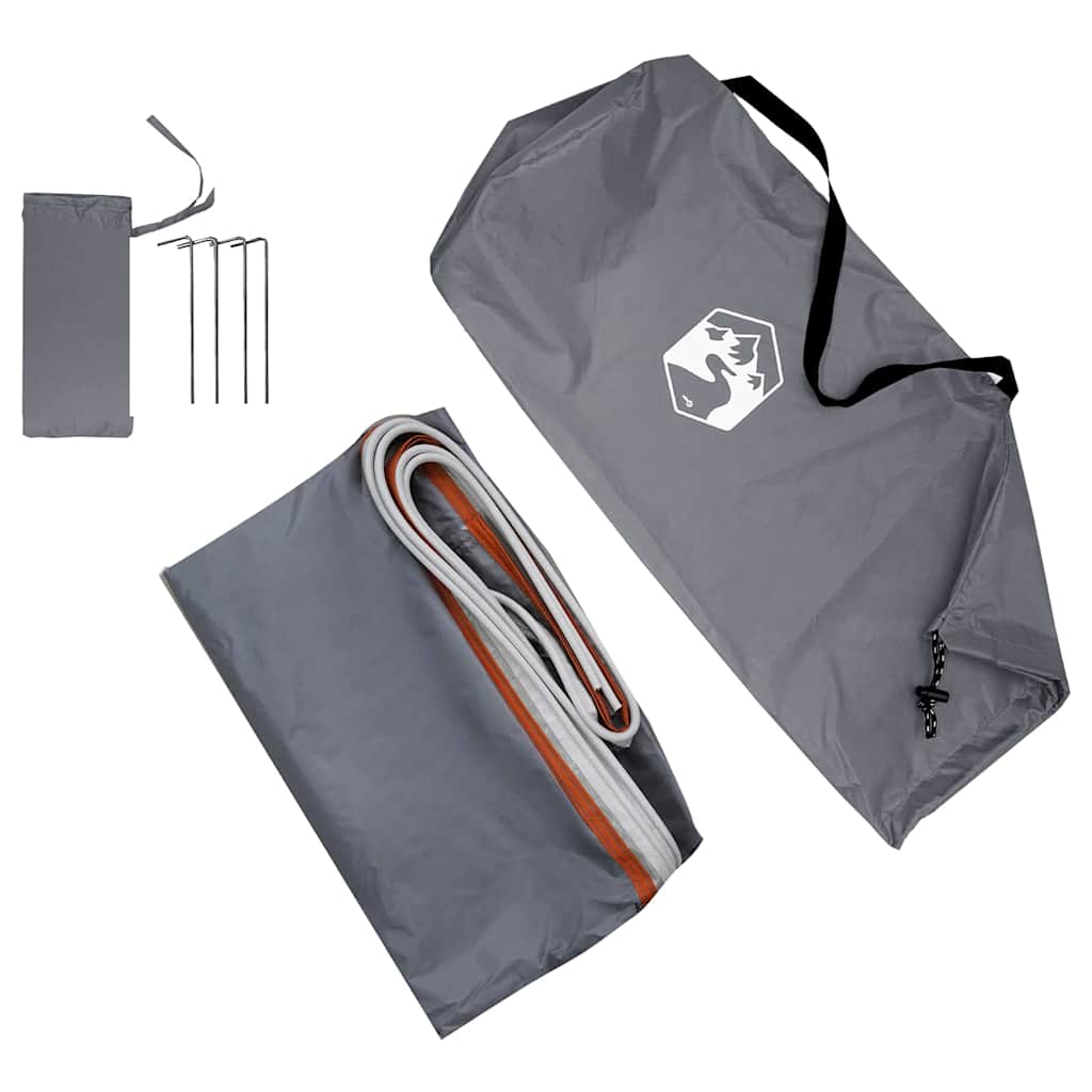 vidaXL Tenda con tetto Altro Grigio e arancione 190 x 150 x 185 cm