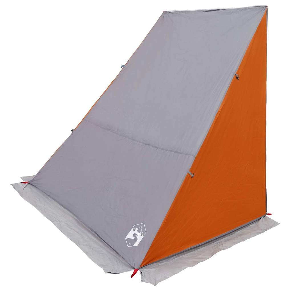 vidaXL Tenda con tetto Altro Grigio e arancione 190 x 150 x 185 cm