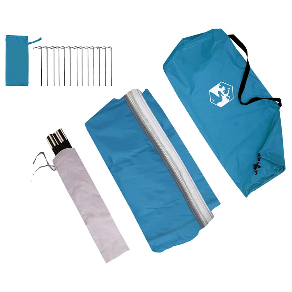 vidaXL Tenda con tetto Altro Blu e Nero 285 x 255 x 245 cm Poliestere