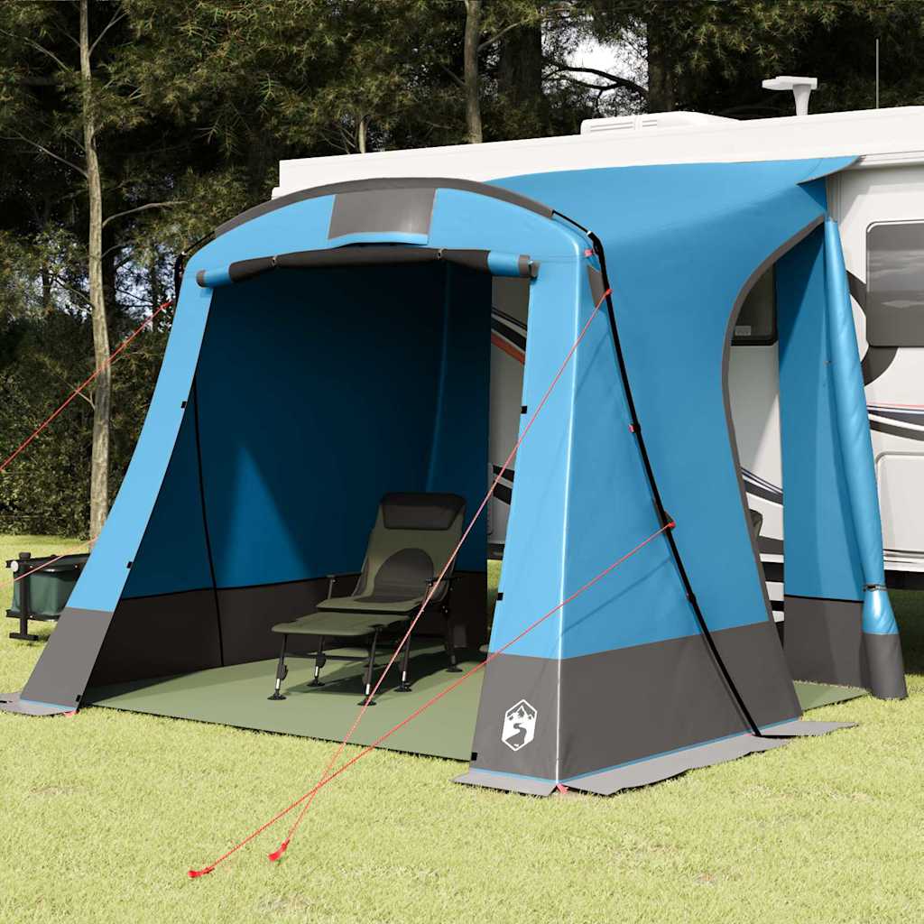 vidaXL Tenda con tetto Altro Blu e Nero 285 x 255 x 245 cm Poliestere