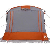 vidaXL Tenda Grigio e Arancione e Nero 285 x 255 x 245 cm Poliestere