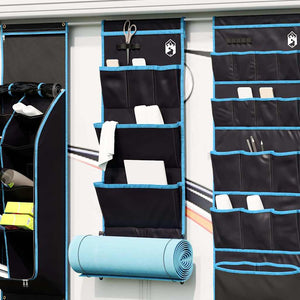 vidaXL Sacchetto di stoccaggio Nero, Blu 91 x 47.5 cm Oxford