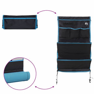 vidaXL Sacchetto di stoccaggio Nero, Blu 91 x 47.5 cm Oxford