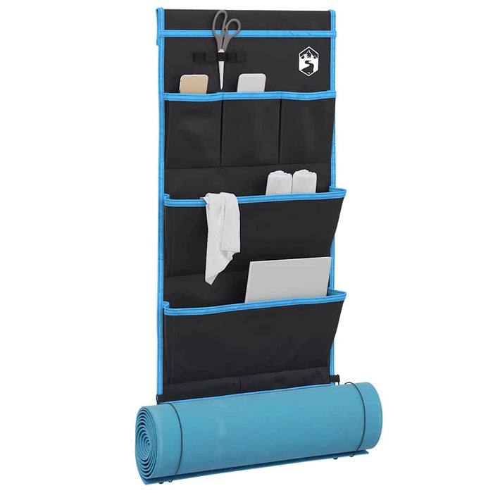 vidaXL Sacchetto di stoccaggio Nero, Blu 91 x 47.5 cm Oxford