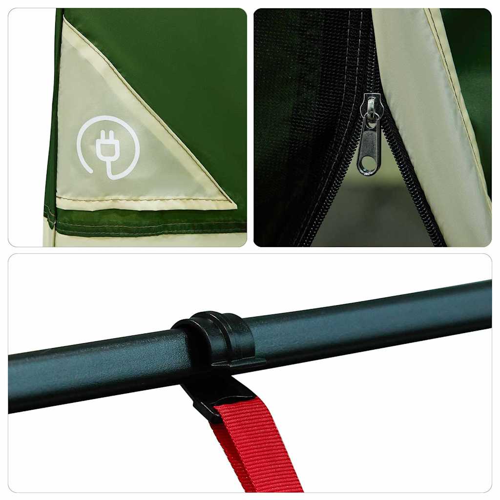 Tenda con tetto Altro Verde e Nero 280 x 220 x 176 cm 42001146