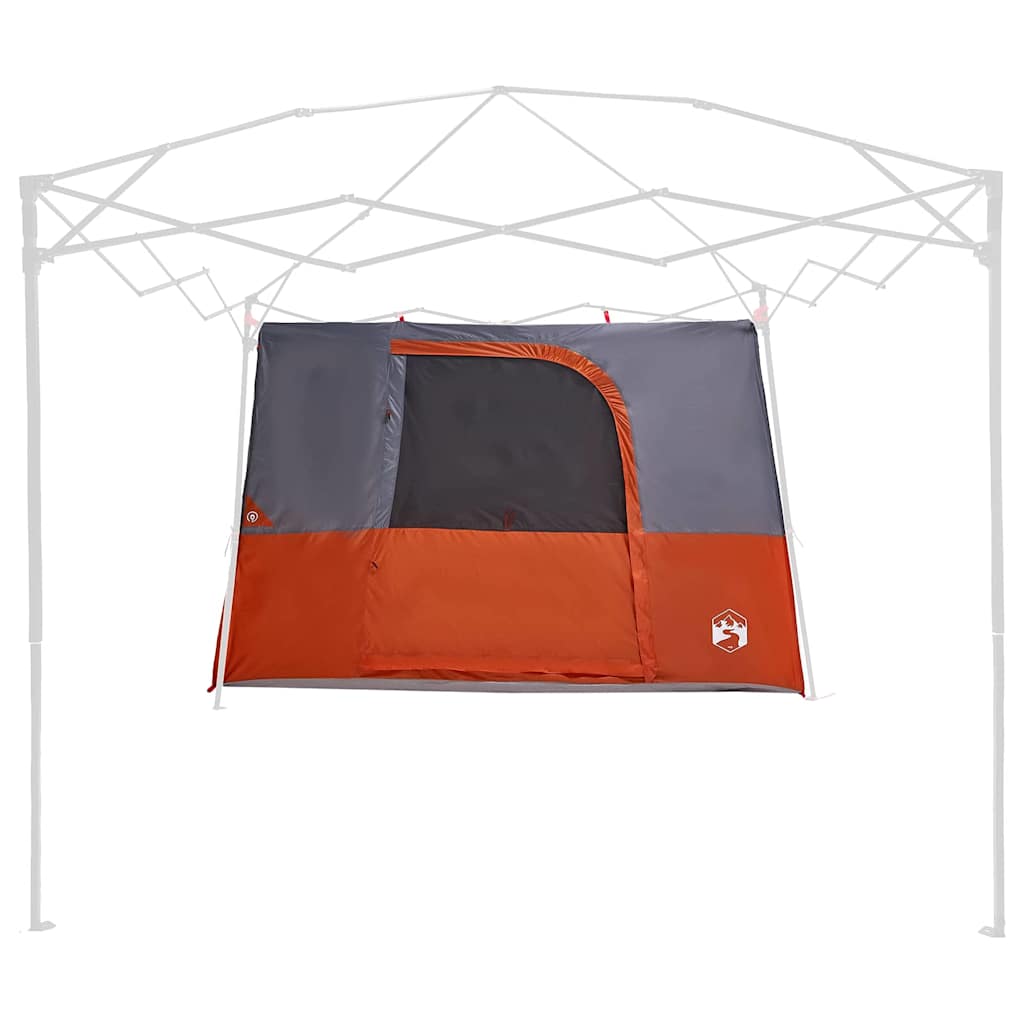 vidaXL Tenda con tetto Grigio e Arancione e Nero 280 x 220 x 176 cm