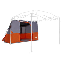 vidaXL Tenda con tetto Grigio e Arancione e Nero 280 x 220 x 176 cm
