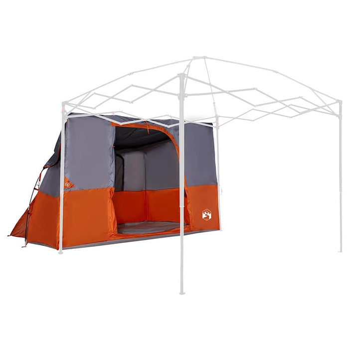 vidaXL Tenda con tetto Grigio e Arancione e Nero 280 x 220 x 176 cm