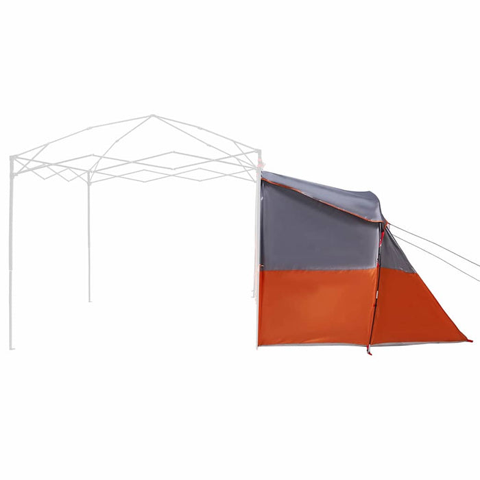 vidaXL Tenda con tetto Grigio e Arancione e Nero 280 x 220 x 176 cm