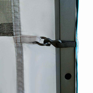 vidaXL Organizzatore da Tenda Appeso Grigio 320 x 182 cm