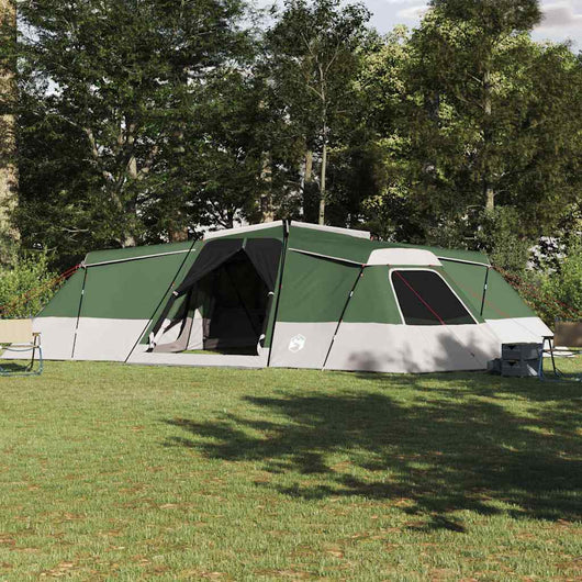 vidaXL Tenda Familiare Verde 833 x 585 x 216 cm Poliestere