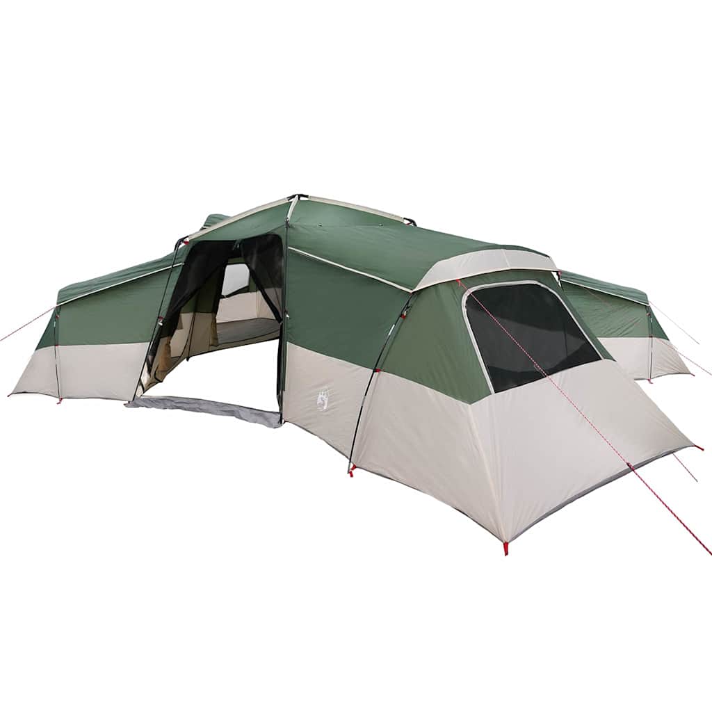 vidaXL Tenda Familiare Verde 833 x 585 x 216 cm Poliestere