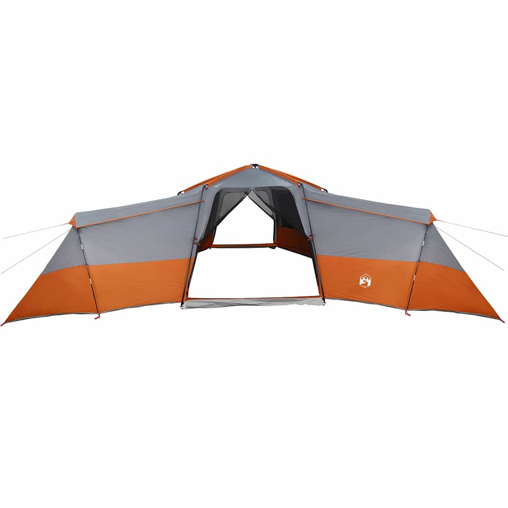 vidaXL Tenda Familiare Grigio e arancione 833 x 585 x 216 cm