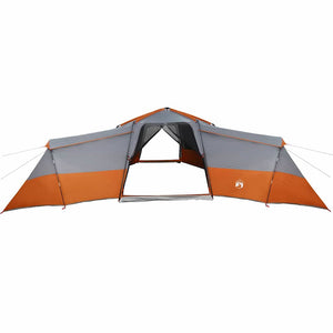 vidaXL Tenda Familiare Grigio e arancione 833 x 585 x 216 cm