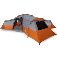 vidaXL Tenda Familiare Grigio e arancione 833 x 585 x 216 cm