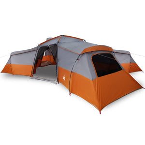 vidaXL Tenda Familiare Grigio e arancione 833 x 585 x 216 cm