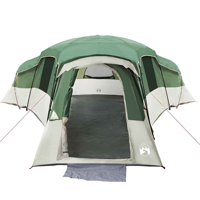 vidaXL Tenda Familiare Verde 762 x 655 x 218 cm Poliestere