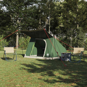 vidaXL Tenda da campeggio Verde 282 x 225 x 154 cm Poliestere