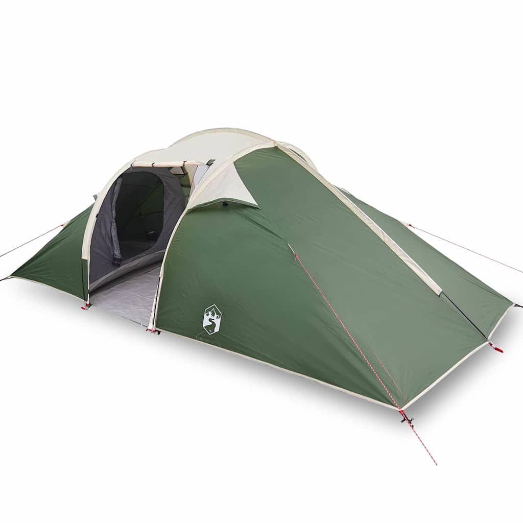 vidaXL Tenda con tetto Verde e Nero 510 x 240 x 156 cm Poliestere