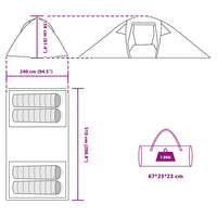 Tenda con tetto Altro Blu e Nero 510 x 240 x 156 cm Poliestere 42001164