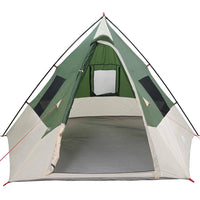 vidaXL Tenda con tetto Altro Verde e Nero 383 x 338 x 217 cm
